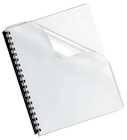 PRESENTATION COVERS, FELLOWES CRYSTALS, OVERSIZE, CLEAR, 100/CT THUMBNAIL